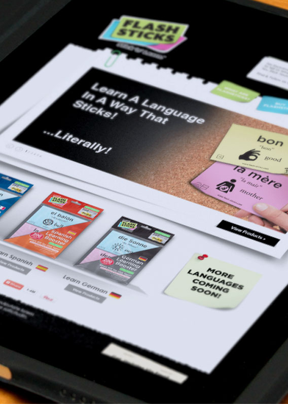 Flashsticks Website Design