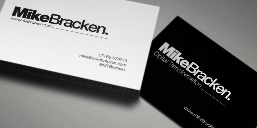 mike bracken logo & business cards