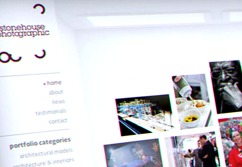 Stonehouse Photographic Website Design
         