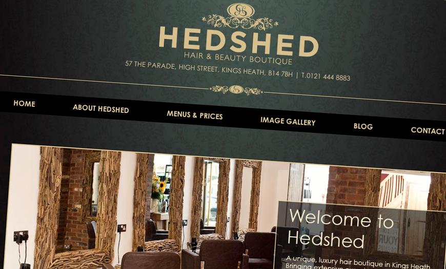 HEDSHED WEBSITE DESIGN BIRMINGHAM