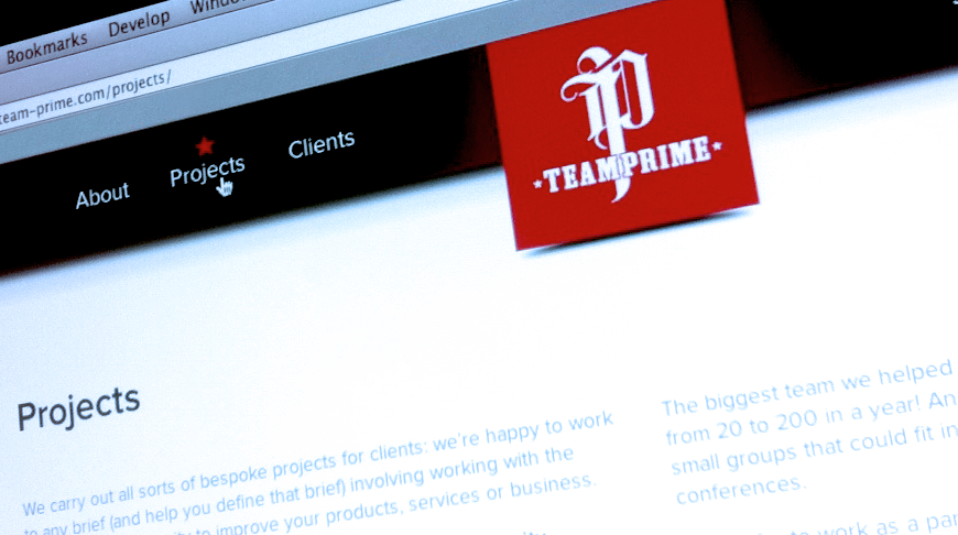 TEAM PRIME WEBSITE DESIGN